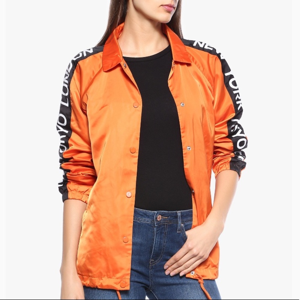 Orange NY Tokyo London Jacket